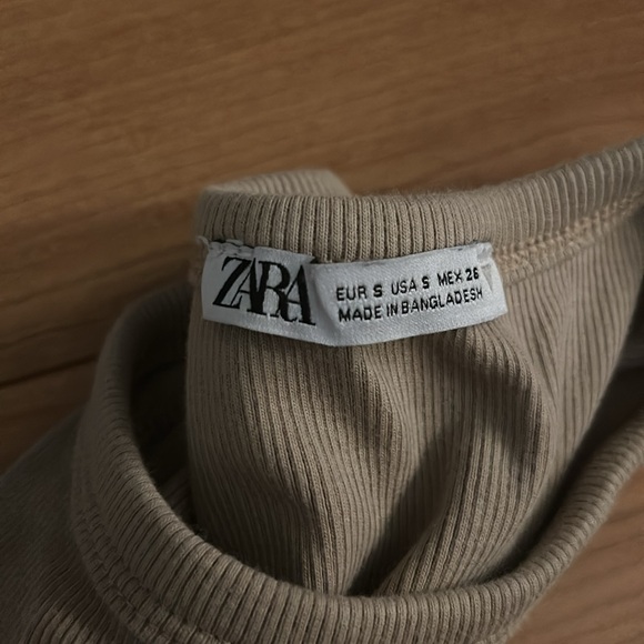 Zara cream/brown tank - Picture 3 of 3